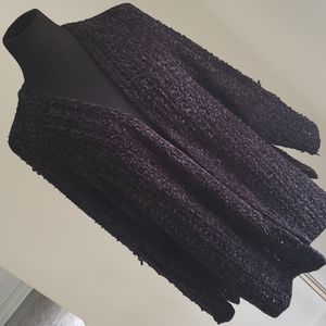 Soft n fuzzy black cardigan